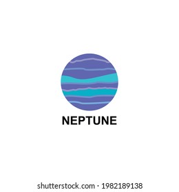 Neptune planet icon vector sign symbol