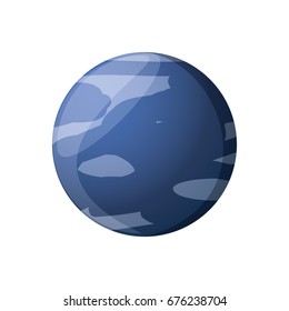 Neptune planet isolated