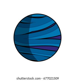 Neptune planet isolated