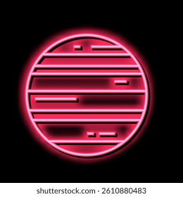 neptune planet neon light sign vector. neptune planet illustration