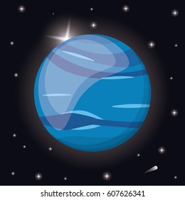 neptune planet solar system space
