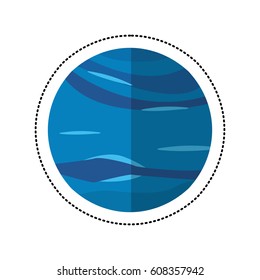neptune planet space shadow