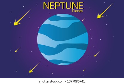 Neptune planet vector design ,Neptune illustration