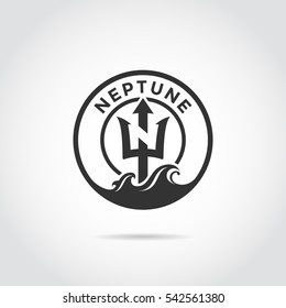Neptune template logo design. circle shape. 