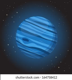 Neptune, Vector illustration