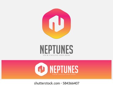 Neptunes Logo Template Design Vector
