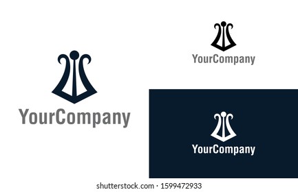 Neptune's trident logo icon design template elements. Simple minimalist template graphic illustration. Creative vector emblem, for icon or design concept.