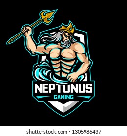 Neptunus Gaming - Mascot & Esport All elements on this template are editable with adobe illustrator!Logo 