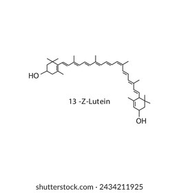 Neral skeletal structure diagram.volatile compound molecule scientific illustration on white background.
