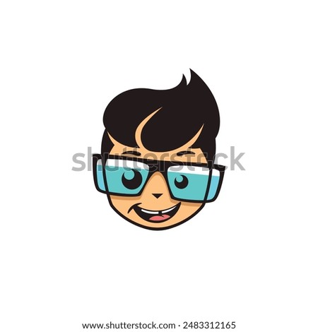 nerd abstract logo modern style