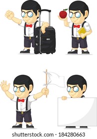 Nerd Boy Customizable Mascot 