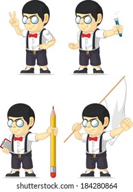 Nerd Boy Customizable Mascot 
