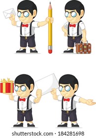 Nerd Boy Customizable Mascot 