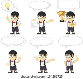 Nerd Boy Customizable Mascot 