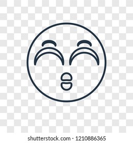 Nerd concept vector linear icon isolated on transparent background, Nerd concept transparency concept in outline style