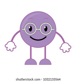 nerd emoji expression with arms and legs