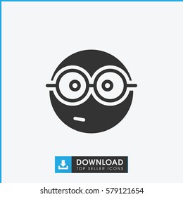 nerd emoji icon illustration isolated vector sign symbol