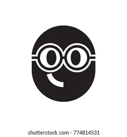 nerd emoji icon illustration isolated vector sign symbol