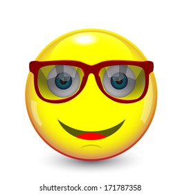 Nerd Emoticon Stock Vector (Royalty Free) 171787358