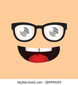 Nerd Face Vector