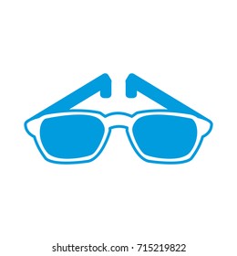Nerd glasses isolated