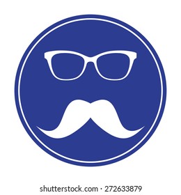 Nerd glasses and mustaches.