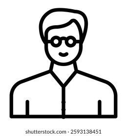 Nerd Glyph Icon Design For Personal nad Commercial Use