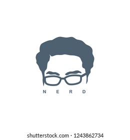 nerd guy character sign