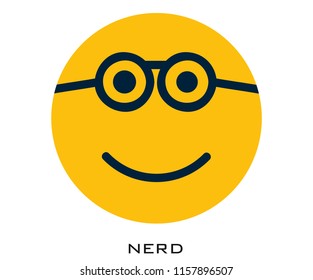 Nerd icon signs