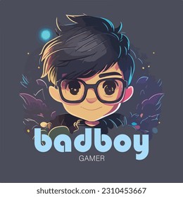 diseño de niños nerd ilustración diseño de juegos vectoriales