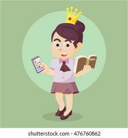 nerd modern beauty princess