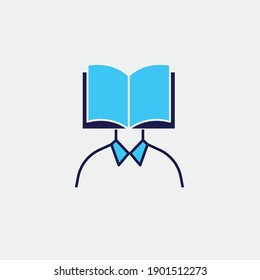 nerd smart student vector icon geek