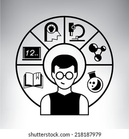 nerd student, education concept