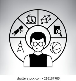 nerd student, education concept