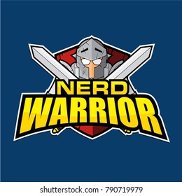 Nerd Warrior Badge Design