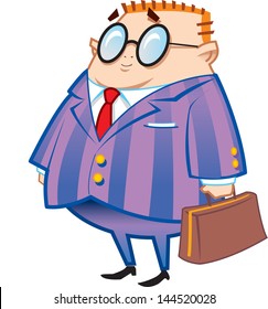 Nerdy Businessman Accountant Lawyer