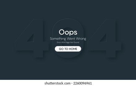 Nerdy guy with disconnected cable in his hands. Text warning message, sorry something went wrong. Oops 404 error page, vector template for website. Colored flat vector illustration. Horizontal. 10 EPS