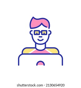 335 Nerdy guy Stock Vectors, Images & Vector Art | Shutterstock