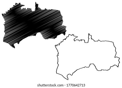 Nerima City (State of Japan, island country, Tokyo region) map vector illustration, scribble sketch City of Nerima map