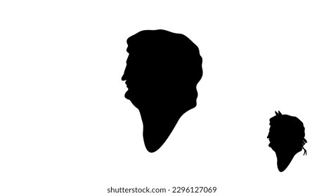 Nero Silhouette, hochwertiger Vektorgrafik