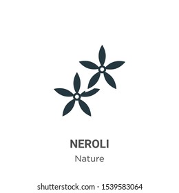 Neroli vector icon on white background. Flat vector neroli icon symbol sign from modern nature collection for mobile concept and web apps design.