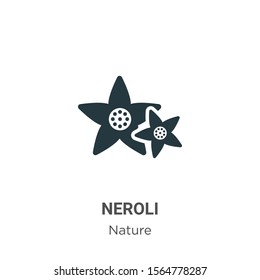 Neroli vector icon on white background. Flat vector neroli icon symbol sign from modern nature collection for mobile concept and web apps design.