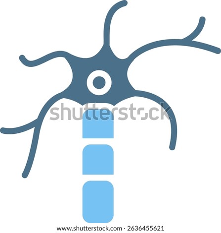 Nerve Cell Glyph Two Colour Icon