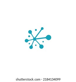 nerve cell logo or neuron logo with vector style