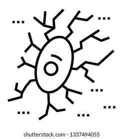 Nerve cell , specialized cell to conduct nerve impulse, 