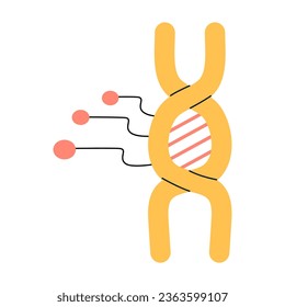 Nerve cell vector illustration. Artificial neural network technology science cloud computing. AI biology system.