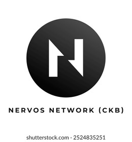 Nervos Network (CKB) Kryptowährung Logo, Vektorgrafik.