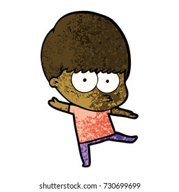 danza del niño de las caricaturas nerviosas