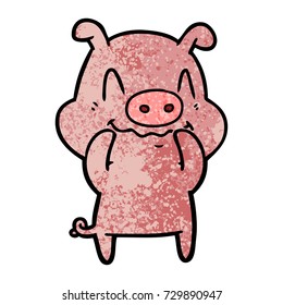 Nervenkartoonschwein