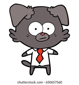 jefe de perro nervioso